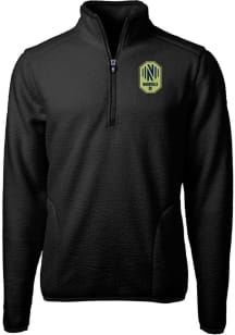 Cutter and Buck Nashville SC Mens Black Cascade Sherpa Big and Tall Qtr Zip