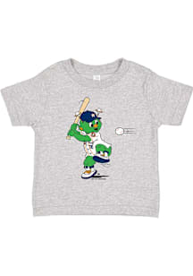 Orbit  Soft As A Grape Houston Astros Toddler Grey Mascot At Bat Short Sleeve T-Shirt