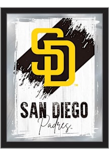 San Diego Padres Paint Brush Hanging Back Bar Mirror