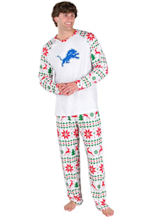 Concepts Sport Detroit Lions Mens White Holiday Tidings Sleep Pants