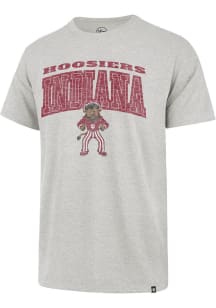 Indiana Hoosiers Ash 47 Dome Over Short Sleeve Fashion T Shirt