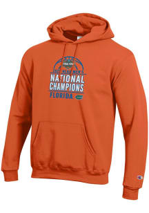 Champion Florida Gators Mens Orange 2025 National Champions Powerblend Long Sleeve Hoodie