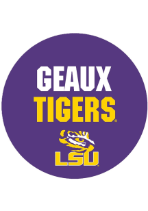 LSU Tigers 3&quot; Geaux Tigers Button - Purple