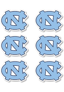 North Carolina Tar Heels 6 Pack Primary Auto Decal - Light Blue