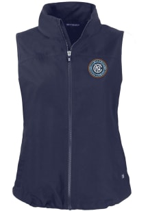 Cutter and Buck New York City FC Womens Navy Blue Charter Vest