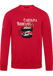 Levelwear Carolina Hurricanes Mens Red Zane Mellow Long Sleeve Crew Sweatshirt