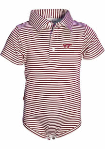 VA TECH Inf MAROON Carson Striped Polo