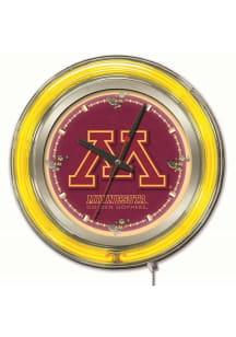 Minnesota Golden Gophers Double Neon Wall Clock