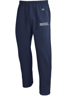 Mens Drexel Dragons Navy Blue Champion Open Bottom Sweatpants