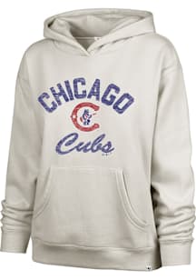47 Chicago Cubs Womens White Naomi Arch Hooded Sweatshirt