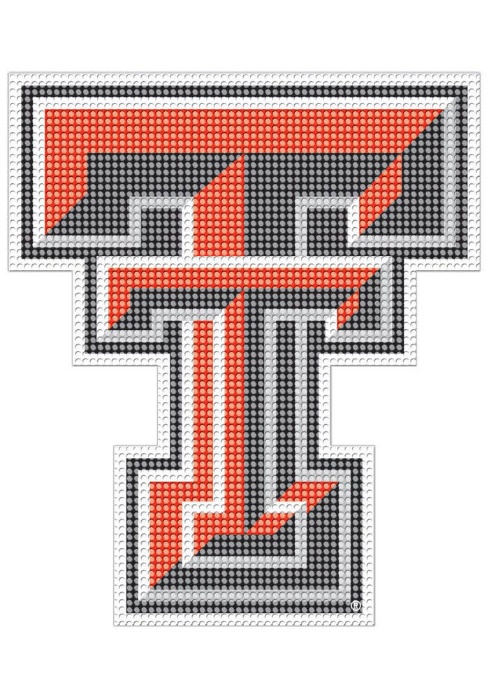 Texas Tech Red Raiders 8x8 Perforated Auto Decal - Red