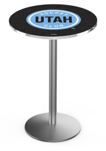 Utah Hockey Club Stainless Round Base Pub Table