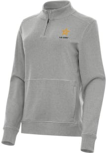 Antigua Army Womens Grey Crush Qtr Zip