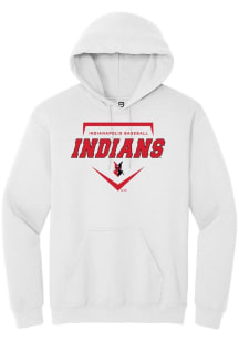 Summit Sportswear Indianapolis Indians Mens White Homeplate Long Sleeve Hoodie