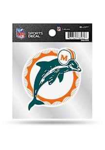 Miami Dolphins 4x4 Retro Auto Decal - Blue