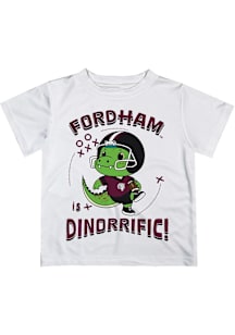 Vive La Fete Fordham Rams Toddler White Dino-Riffic Short Sleeve T-Shirt