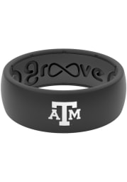 Groove Life Texas A&M Aggies Black Silicone Mens Ring