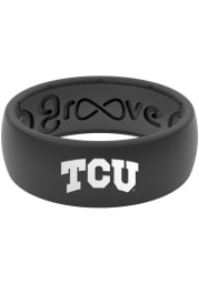 Groove Life TCU Horned Frogs Black Silicone Mens Ring