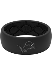 Groove Life Detroit Lions Black Silicone Mens Ring