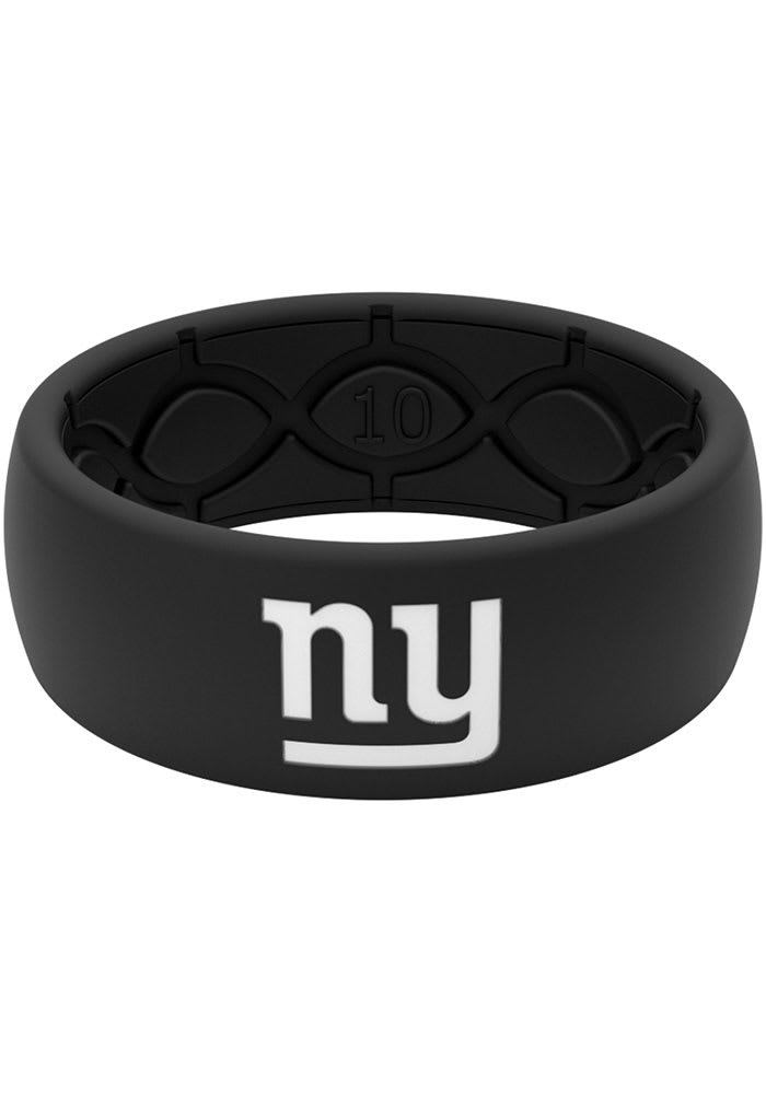 Groove Life New York Giants Black Silicone Mens Ring