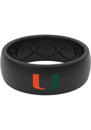 Groove Life Miami Hurricanes Color Logo Silicone Mens Ring
