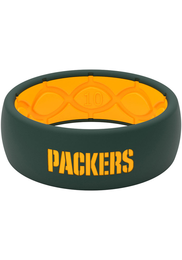 Groove Life Green Bay Packers Full Color Silicone Mens Ring