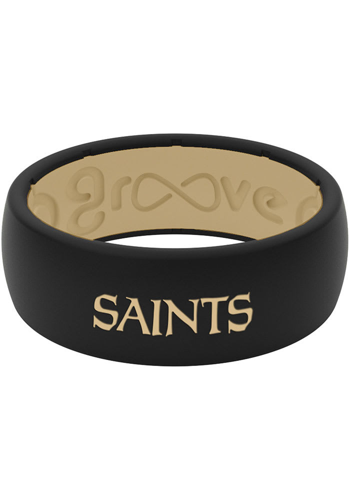 Groove Life New Orleans Saints Full Color Silicone Mens Ring