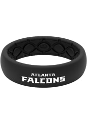Groove Life Atlanta Falcons Thin Black Silicone Mens Ring