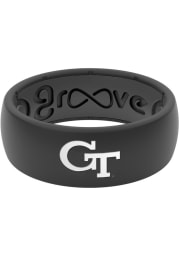 Groove Life GA Tech Yellow Jackets White Logo Silicone Mens Ring