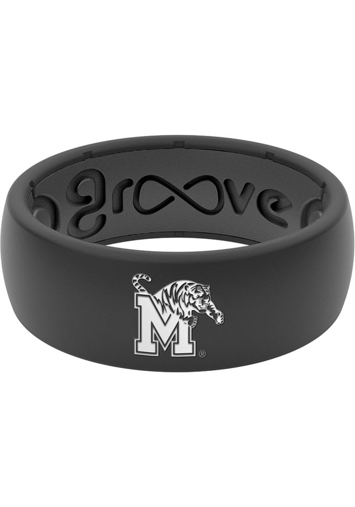 Groove Life Memphis Tigers White Logo Silicone Mens Ring