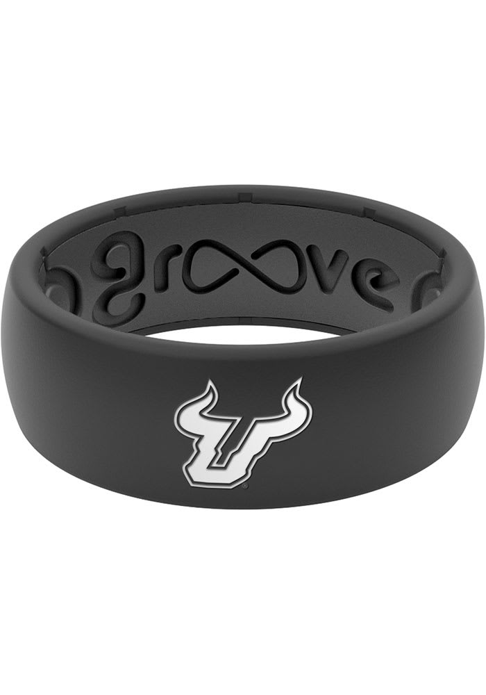 Groove Life South Florida Bulls White Logo Silicone Mens Ring