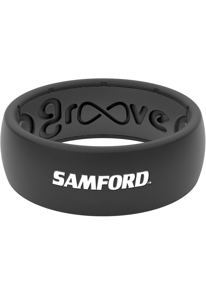 Groove Life Samford University Bulldogs White Logo Silicone Mens Ring
