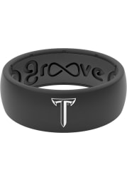Groove Life Troy Trojans White Logo Silicone Mens Ring