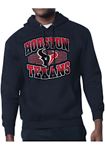 Starter Houston Texans Mens Navy Blue Team Grit Long Sleeve Hoodie