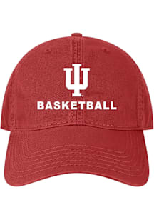 Indiana Hoosiers Basketball Twill Adjustable Hat - Red