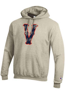 Champion Virginia Cavaliers Mens Oatmeal Vault Logo Long Sleeve Hoodie
