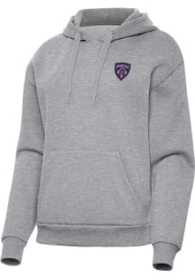 Antigua Louisville City FC Womens Grey Victory Hooded Sweatshirt