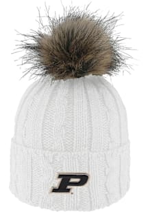 LogoFit Purdue Boilermakers White Alps Womens Knit Hat