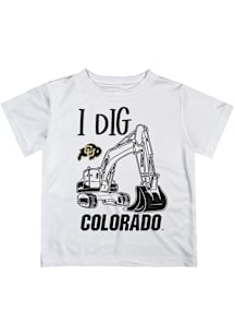 Vive La Fete Colorado Buffaloes Infant Excavator Short Sleeve T-Shirt White