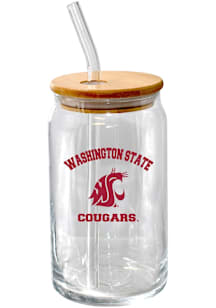 Washington State Cougars 16oz Pint Glass - Crimson