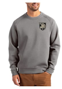 Cutter and Buck Army Black Knights Mens Graphite Roam Long Sleeve Crew Sweatshirt
