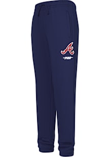 Pro Standard Atlanta Braves Youth Navy Blue Classic Chenille Sweatpants