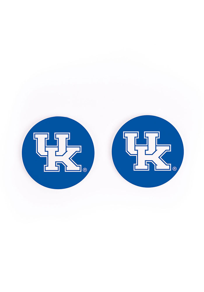 Kentucky Wildcats 2 Pack Team Logo Car Coaster - Blue