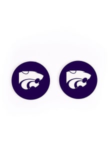 K-State Wildcats 2 Pack Color Logo Car Coaster - Purple