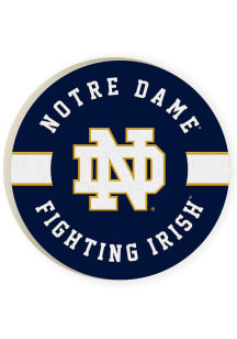Notre Dame Fighting Irish University Logo Car Coaster - Navy Blue