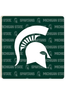 Green Michigan State Spartans 4x4 Coaster