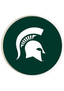 Michigan State Spartans Logo 2.75 Car Coaster - Green