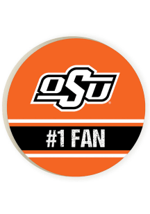 Oklahoma State Cowboys 2 Pack Color Logo Car Coaster - Orange