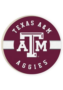 Texas A&amp;M Aggies 2 Pack Color Logo Car Coaster - Maroon