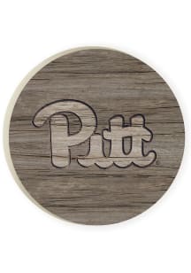 Pitt Panthers 2 Pack Color Logo Car Coaster - Blue